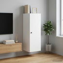 Vægmonteret skab Hvid 33 x 34,5 x 90 cm Konstrueret træ