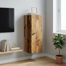 Vægmonteret skab Gammelt træ 33 x 34,5 x 90 cm Konstrueret træ