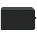 Væghængt Natbord 2 pcs Sort 34,5 x 33 x 20 cm Konstrueret træ