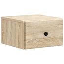 Væghængt Natbord med skuffe 2 pcs Sonoma-eg 34,5 x 33 x 20 cm