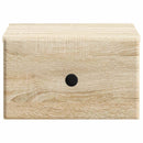 Væghængt Natbord med skuffe 2 pcs Sonoma-eg 34,5 x 33 x 20 cm