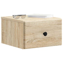 Væghængt Natbord med skuffe 2 pcs Sonoma-eg 34,5 x 33 x 20 cm