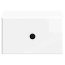 Væghængt Natbord 2 pcs Hvid højglans 34,5 x 33 x 20 cm