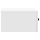 Væghængt Natbord 2 pcs Hvid højglans 34,5 x 33 x 20 cm
