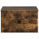 Væghængt Natbord med skuffe 2 pcs Røget eg 34,5 x 33 x 20 cm