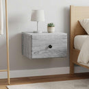 Væghængt Natbord 2 pcs Grå sonoma-eg 34,5 x 33 x 20 cm