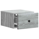 Væghængt Natbord 2 pcs Grå sonoma-eg 34,5 x 33 x 20 cm