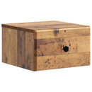 Væghængt Natbord med skuffe 2 pcs Gammelt træ 34,5 x 33 x 20 cm