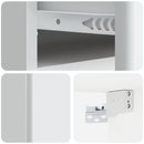 Væghængt Natbord 2 pcs Hvid 49 x 34,5 x 20 cm Konstrueret træ