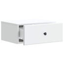 Væghængt Natbord 2 pcs Hvid 49 x 34,5 x 20 cm Konstrueret træ