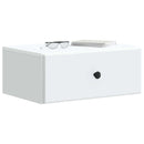 Væghængt Natbord 2 pcs Hvid 49 x 34,5 x 20 cm Konstrueret træ