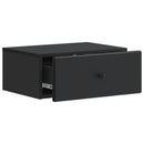 Væghængt Natbord 2 pcs Sort 49 x 34,5 x 20 cm Konstrueret træ