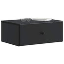 Væghængt Natbord 2 pcs Sort 49 x 34,5 x 20 cm Konstrueret træ