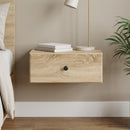 Væghængt Natbord Sonoma-eg 49 x 34,5 x 20 cm Konstrueret træ
