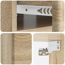 Væghængt Natbord med skuffe 2 pcs Sonoma-eg 49 x 34,5 x 20 cm