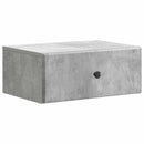 Væghængt Natbord med skuffe 2 pcs Betongrå 49 x 34,5 x 20 cm