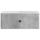 Væghængt Natbord med skuffe 2 pcs Betongrå 49 x 34,5 x 20 cm