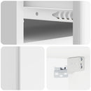 Væghængt Natbord 2 pcs Hvid højglans 49 x 34,5 x 20 cm