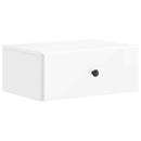 Væghængt Natbord 2 pcs Hvid højglans 49 x 34,5 x 20 cm