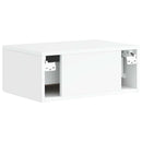 Væghængt Natbord 2 pcs Hvid højglans 49 x 34,5 x 20 cm