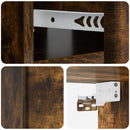Væghængt Natbord med skuffe 2 pcs Røget eg 49 x 34,5 x 20 cm