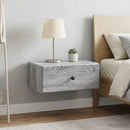 Væghængt Natbord 2 pcs Grå sonoma-eg 49 x 34,5 x 20 cm