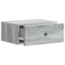 Væghængt Natbord 2 pcs Grå sonoma-eg 49 x 34,5 x 20 cm