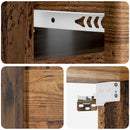 Væghængt Natbord med skuffe 2 pcs Gammelt træ 49 x 34,5 x 20 cm