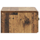 Væghængt Natbord med skuffe 2 pcs Gammelt træ 49 x 34,5 x 20 cm
