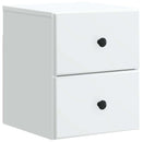 Væghængt Natbord 2 pcs Hvid 34,5 x 33 x 40 cm Konstrueret træ