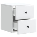 Væghængt Natbord 2 pcs Hvid 34,5 x 33 x 40 cm Konstrueret træ