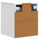Væghængt Natbord 2 pcs Hvid 34,5 x 33 x 40 cm Konstrueret træ