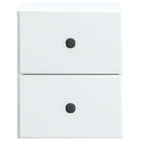 Væghængt Natbord 2 pcs Hvid 34,5 x 33 x 40 cm Konstrueret træ