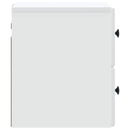 Væghængt Natbord 2 pcs Hvid 34,5 x 33 x 40 cm Konstrueret træ