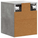 Væghængt Natbord med skuffe 2 pcs Betongrå 34,5 x 33 x 40 cm