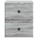 Væghængt Natbord 2 pcs Grå sonoma-eg 34,5 x 33 x 40 cm