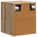Væghængt Natbord med skuffe 2 pcs Artisan-eg 34,5 x 33 x 40 cm