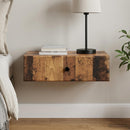 Væghængt Sideskab Gammelt træ 59 x 34,5 x 17 cm Konstrueret træ