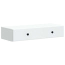 Væghængt Sideskab Hvid 87,5 x 34,5 x 17 cm Konstrueret træ