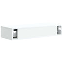 Væghængt Sideskab Hvid 87,5 x 34,5 x 17 cm Konstrueret træ