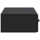 Væghængt Sideskab Sort 87,5 x 34,5 x 17 cm Konstrueret træ