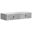 Væghængt Sideskab Betongrå 87,5 x 34,5 x 17 cm Konstrueret træ
