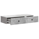 Væghængt Sideskab Betongrå 87,5 x 34,5 x 17 cm Konstrueret træ