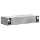 Væghængt Sideskab Betongrå 87,5 x 34,5 x 17 cm Konstrueret træ
