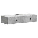 Væghængt Sideskab Betongrå 87,5 x 34,5 x 17 cm Konstrueret træ