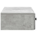 Væghængt Sideskab Betongrå 87,5 x 34,5 x 17 cm Konstrueret træ
