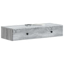 Væghængt Sideskab Grå sonoma-eg 87,5 x 34,5 x 17 cm