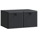 Væghængt TV-skab 59,5 x 41 x 30 cm Sort Konstrueret træ