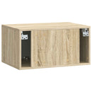Væghængt TV-skab 59,5 x 41 x 30 cm Sonoma-eg Konstrueret træ