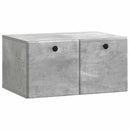 Væghængt TV-skab 59,5 x 41 x 30 cm Betongrå Konstrueret træ